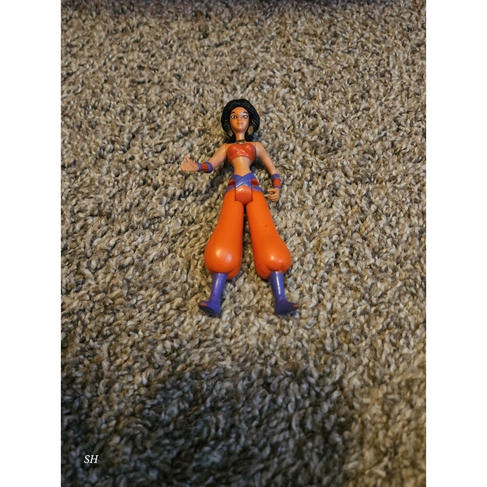 1995 Mattel Disney's Aladdin TV Articulated Figures Series Jasmine in Red Figure